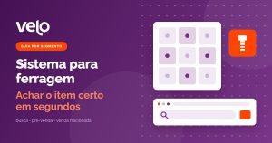 Ilustração de gaveteiro de miudezas, um parafuso e uma barra de busca de produto
