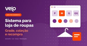 Ilustração de catálogo com grade de tamanhos P, M, G e GG, opções de cor e um cabide