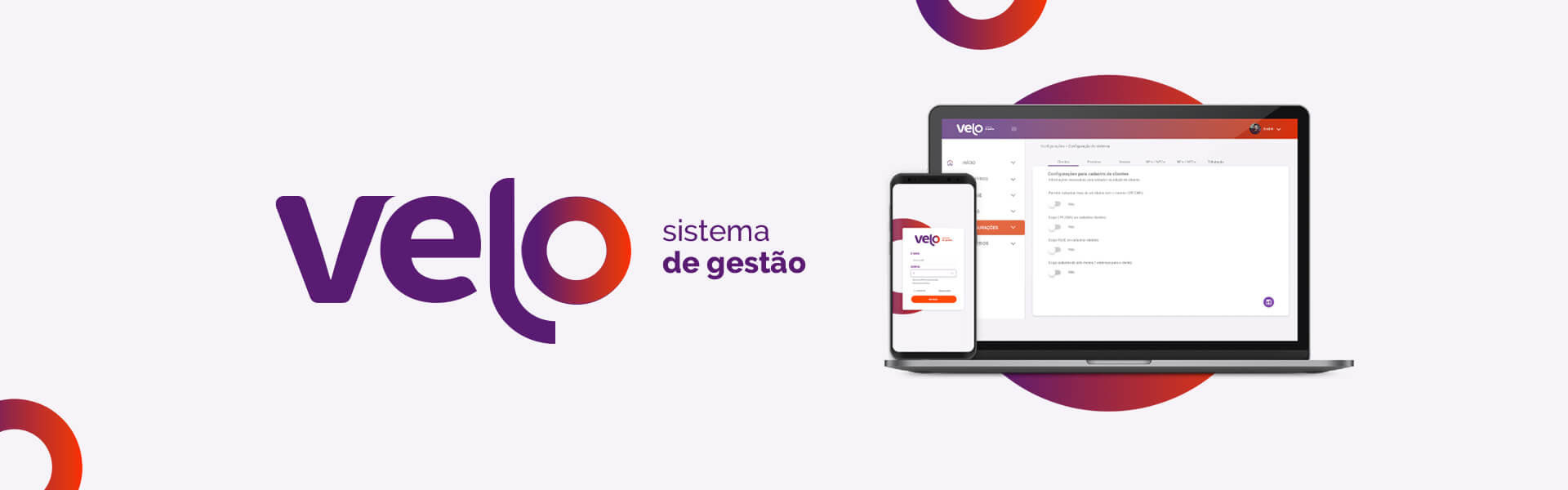 Velo - sistema de gestão